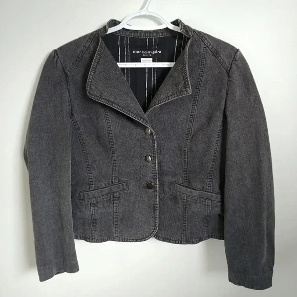 Bianca Nygara Jean Jacket, Gray,  8 - Picture 2 of 8